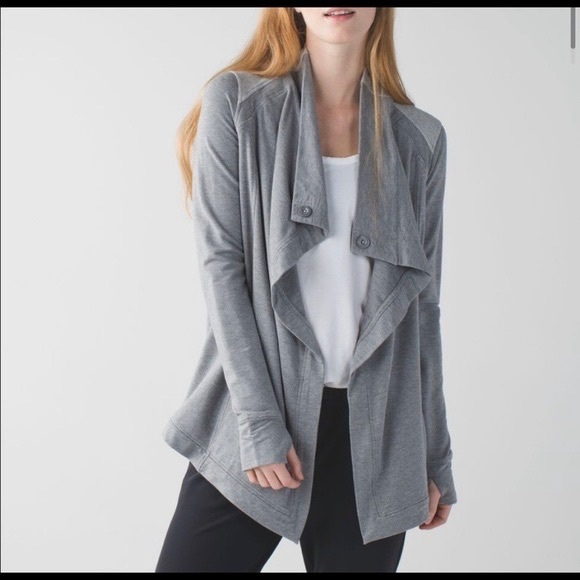 lululemon athletica Tops - Light Gray Lululemon ZIP Sweatshirt